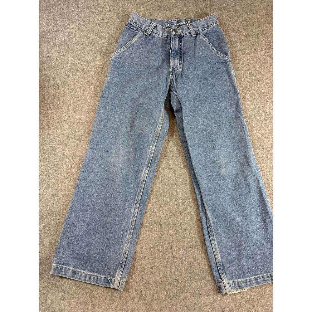 Quicksilver Carpenter Work Jeans Womens 25 Blue Saltwater Denim Utility Cargo